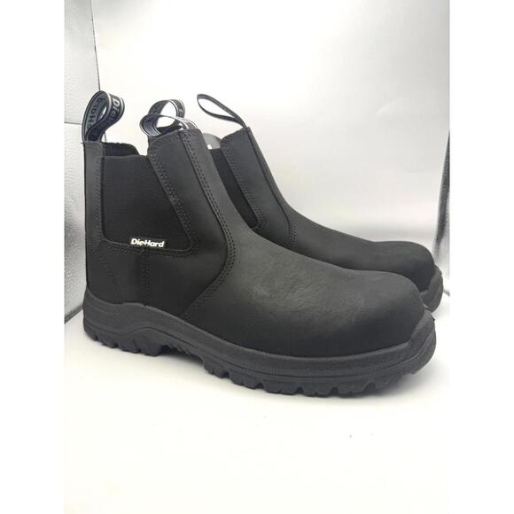 DieHard Other - DieHard Black Slip-On Work Boots Men's Size 8
